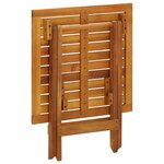 vidaXL Table de bistro 46x46x47 cm Bois d'acacia massif