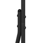 vidaXL Portant à Vêtements Noir Métal Moyen Portable Moderne Léger