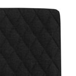 vidaXL Chaises à manger lot de 2 noir tissu