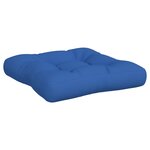 vidaXL Coussins de palette lot de 2 bleu royal tissu