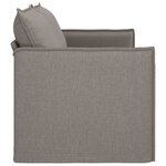 vidaXL Canapé Taupe 196 x 82 x 85 cm tissu