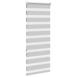 vidaXL Store zèbre gris clair largeur du tissu 55 9 cm polyester