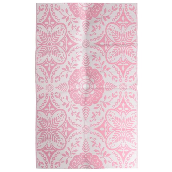 vidaXL Tapis d'extérieur ARAKIL rose 190x290 cm PP