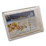 Lot de 1000 enveloppes à bulles kangourou type d/4 format 170x265 mm avec poche plastique porte-document transparente intégrée