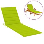 vidaXL Chaise longue double et coussins vert vif Bois de pin imprégné