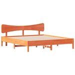 vidaXL Cadre de lit sans matelas cire marron 180x200cm bois pin massif