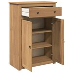 vidaXL Armoire à chaussures Panama 80x40x114 cm bois de pin massif