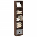 vidaXL Bibliothèque chêne marron 40x24x176 cm bois d'ingénierie