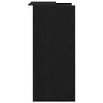 vidaXL Bureau de réception noir 55x50x103 5 cm bois d'ingénierie