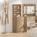 vidaXL Haut Armoire avec tiroir chêne artisanal 40 x 40 5 x 135 cm