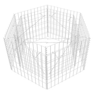 vidaXL Lit surélevé à gabion hexagonale 100 x 90 x 50 cm