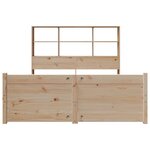 vidaXL Lit bibliothèque sans matelas 120x190 cm bois de pin massif