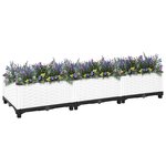 vidaXL Lit surélevé 120x40x23 cm Polypropylène