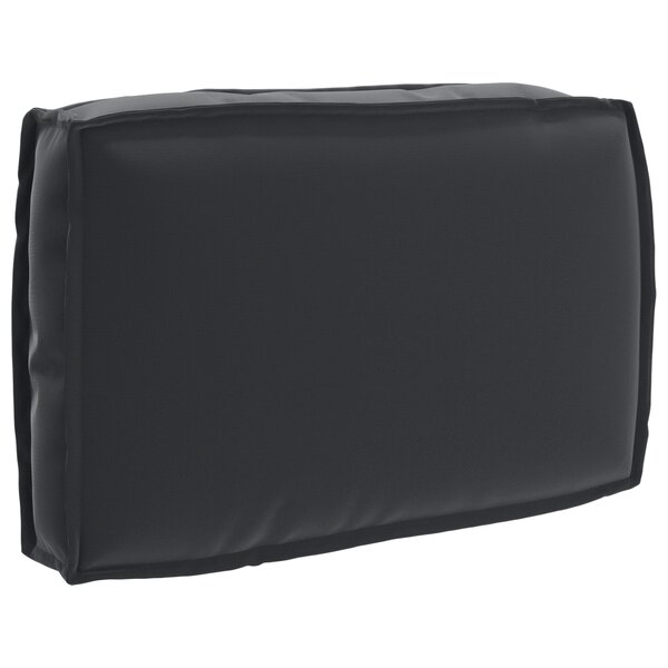 vidaXL Coussin pour dossier de palette Noir 60 x 40 x 12 cm