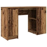 vidaXL Bureau vieux bois 120x42x76 cm bois d'ingénierie