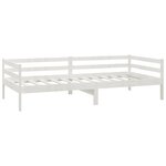 vidaXL Lit de repos avec tiroirs 90x200 cm Blanc Bois de pin massif