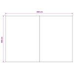 vidaXL Toile de rechange pour auvent Anthracite 400 × 350 cm Polyester