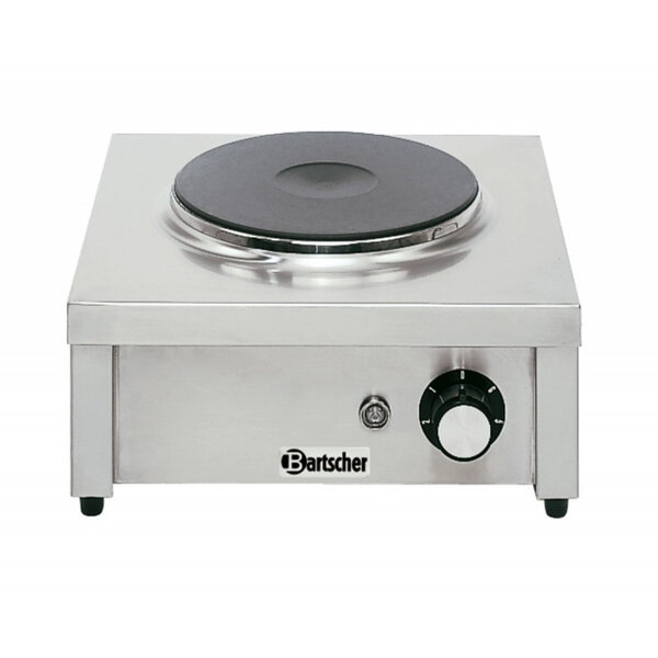 Réchaud électrique professionnel - 1 plaque - 2kw - bartscher -  - acier inoxydable 375x365x185mm