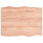 vidaXL Dessus de table bois massif traité bordure assortie