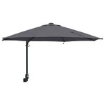 vidaXL Parasol de jardin Anthracite et noir 248 x 248 x 148 cm