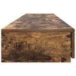 vidaXL Tiroirs de lit en chêne fumé - 180x36 5x16 5 cm - Fabriqué en bois reconstitué