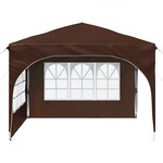 vidaXL Tente de fête pop-up 290 x 290 x 245 cm Marron