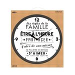 Horloge en plastique la vie en famille