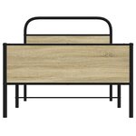 vidaXL Cadre de lit sans matelas 90x190cm chêne sonoma bois ingénierie