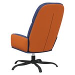 vidaXL Chaise de relaxation Bleu Tissu