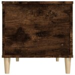 vidaXL Table basse Chêne fumé 90x44 5x45 cm Bois d'ingénierie