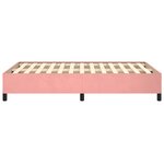 vidaXL Cadre de lit sans matelas rose 120x190 cm velours