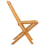 vidaXL Chaises de jardin pliantes 2 Pièces 47x62x90 cm bois massif teck