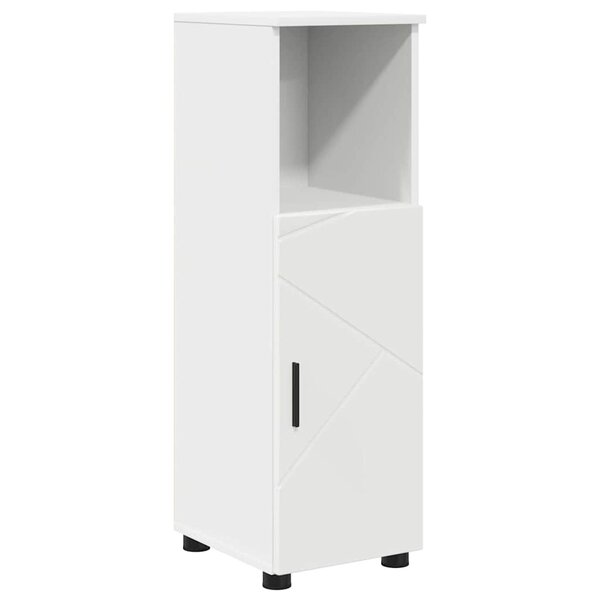 vidaXL Cabinet de salle de bain avec étagère Blanc 30 x 35 x 95 cm
