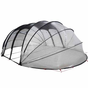 vidaXL Dôme de tente de piscine Transparent 538 x 440 x 204 cm PVC