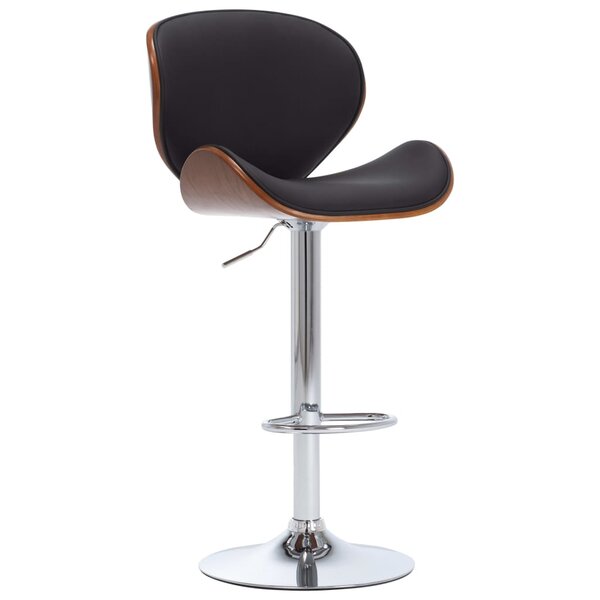 vidaXL Tabouret de bar Noir Similicuir