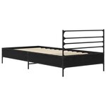 vidaXL Cadre de lit Chêne noir 80 x 200 cm Bois d'ingénierie