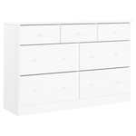 vidaXL Commode ALTA blanc 112x35x73 cm bois massif de pin