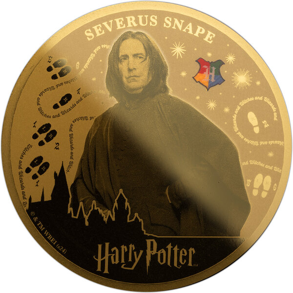 Pièce de monnaie en Or 25 Dollars g 0.155 (1/200 oz) Millésime 2024 Harry Potter Gold Collection 2024 SEVERUS SNAPE