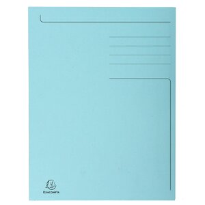 Chemise Imprimée 3 Rabats Forever® 280gm2 - Folio - Bleu Clair - X 50 - Exacompta