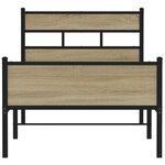 vidaXL Cadre de lit sans matelas chêne sonoma 80x200 cm