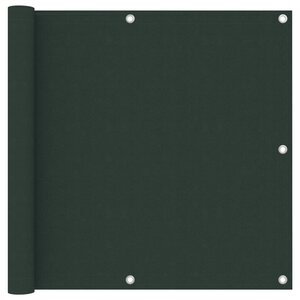 vidaXL Écran de balcon Vert foncé 90x500 cm Tissu Oxford