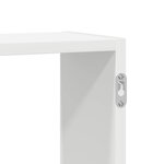 vidaXL Étagère cube murale 5 compartiments blanc bois d'ingénierie