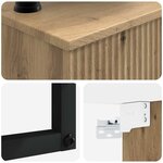 vidaXL Basin de lavage mural Chêne artisanal 53 x 35 x 39 cm