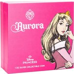 Pièce de monnaie en Argent 2 Dollars g 31.1 (1 oz) Millésime 2024 Disney Princess AURORA