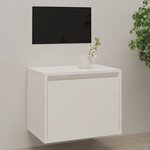 vidaXL Armoire murale Blanc 45x30x35 cm Bois de pin massif