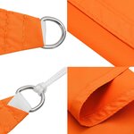 vidaXL Voile de parasol tissu oxford rectangulaire 5x8 m orange