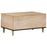 vidaXL Table basse 80x54x40 cm bois de manguier massif