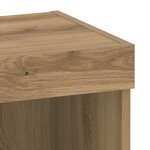 Meubles muraux vidaXL avec éclairage LED 2 Pièces Chêne artisanal 40x30x30 cm