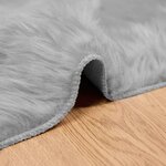 vidaXL Tapis en fausse Tafalla Gris 140 x 200 cm Polyester