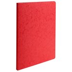 Chemise A Dos Rainé Carte Lustrée 400gm2 - 24x32cm - Rouge - X 50 - Exacompta